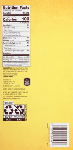 Snyder's of Hanover, 100 Calorie Mini Pretzels, Individual Packs, 10 Ct (pack of 2)