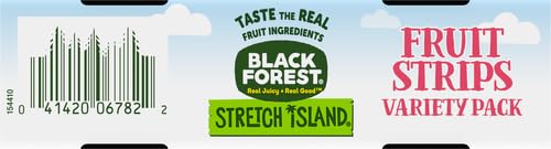 Black Forest Stretch Island Fruit Strips Variety Pack, 12 Count (Pack of 2)
