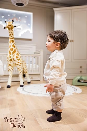 Luna Seamless-Toe Viscose from Bamboo Crew Socks - Soft Eco-Friendly 6-Pack Baby & Toddler Socks