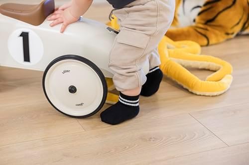 Bella Seamless-Toe Turkish Cotton Ribbed Crew Socks - Stylish and Cozy 6-Pack Baby & Toddler Socks