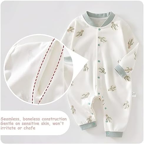 100% Organic Cotton Soft 3-24 Months 2-Piece Unisex Footless Newborn Baby Sleepers Pajamas Romper Boys Girls