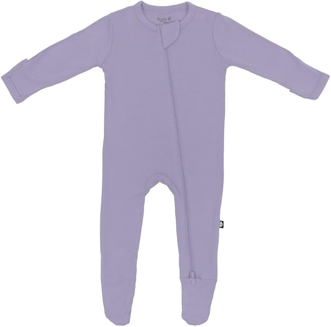 KYTE BABY Unisex Zipper Closure Footies, Rayon Made From Bamboo, 0-24 Months
