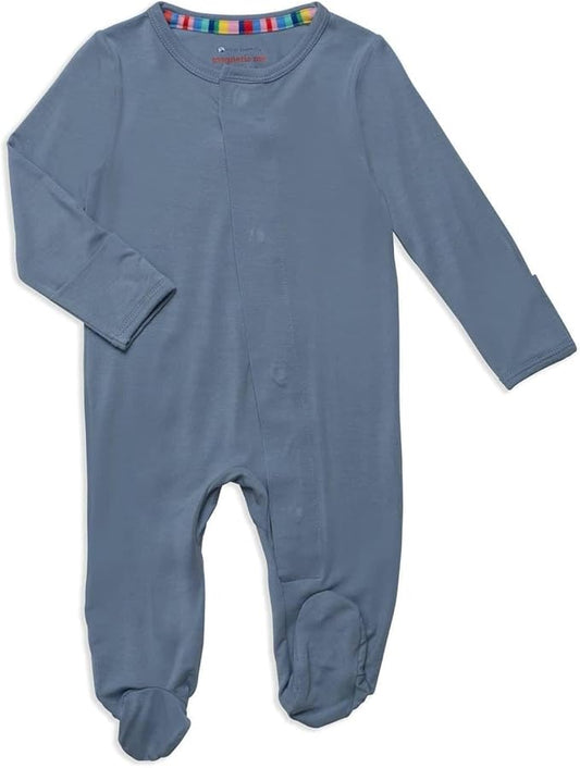 Magnetic Me Boys Modal Magnetic Baby Footie Pajamas | Silky Soft Modal Fabric | Baby Sleepers Available in Sizes PRE - 24M