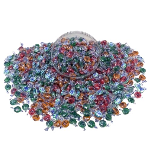 Sugar Free Assortment Hostess Deluxe Fruit Mix Hard Candies -1lb Bag Individually Wrapped Keto And Diabetic Friendly Gourmet Nostalgic Flavored Hard Candy Discs (16oz)