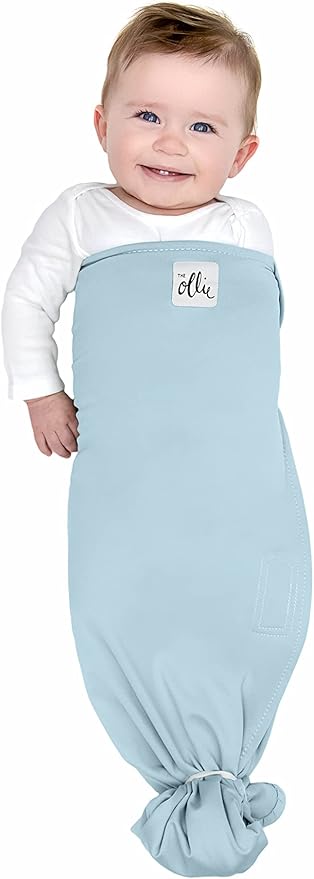 The Ollie Swaddle – Adjustable Baby Swaddle for Newborns | Pediatrician-Approved for Safe Sleep | Easy Closure | Arms-Out | Lightweight, Machine-Washable | Easy Diaper Access