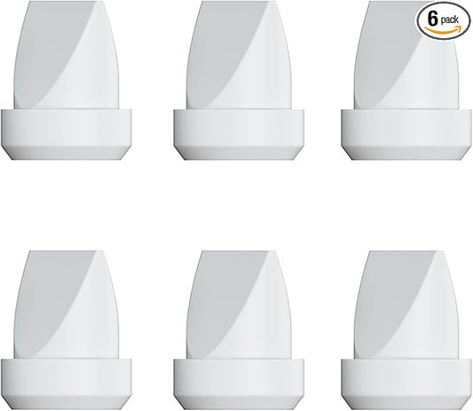 6pcs Duckbill Valves Compatible with Momcozy M5/M5/M6/V1/V1 Pro/V2/V2 Pro, Replace for Momcozy Breast Pump Replacement Accessories, Fit for Mom Cozy Pump Part, Not Original Parts, Gray