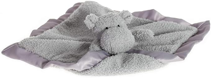 Apricot Lamb Stuffed Animals Hippo Security Blanket Infant Nursery Character Blanket Luxury Snuggler Plush Baby Lovey(Hippo)