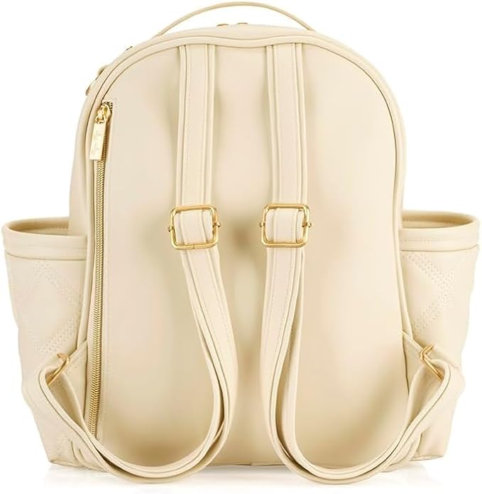 Itzy Ritzy Baby Mini Plus Diaper Bag, Milk & Honey
