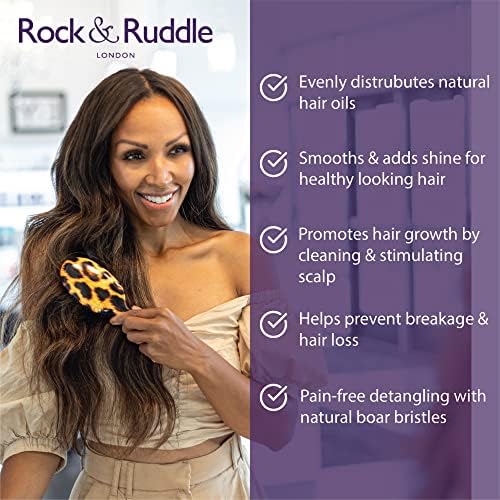 Rock & Ruddle Soft White Natural Boar Bristle Hairbrush for Babies and Young Children | Perfect for Fine Hair Detangling and Smoothing - Darling Dogs