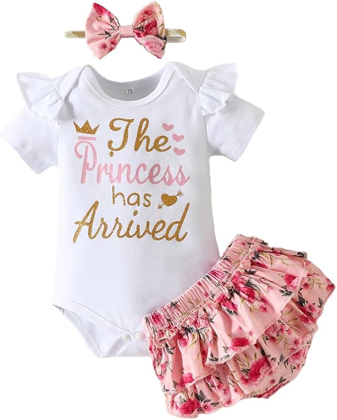 Baby Girl Clothes Infant Newborn Girl Summer Short Set Clothes