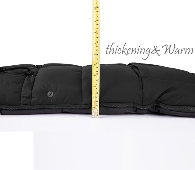 Stroller Footmuff - Universal Winter Thicken Bunting Sleeping Bag, Water Repellent Cover, Shearing Blanket, Fits All Pushchair/Pram/Car Seats with Warm Hand Gloves/Warmmuffs