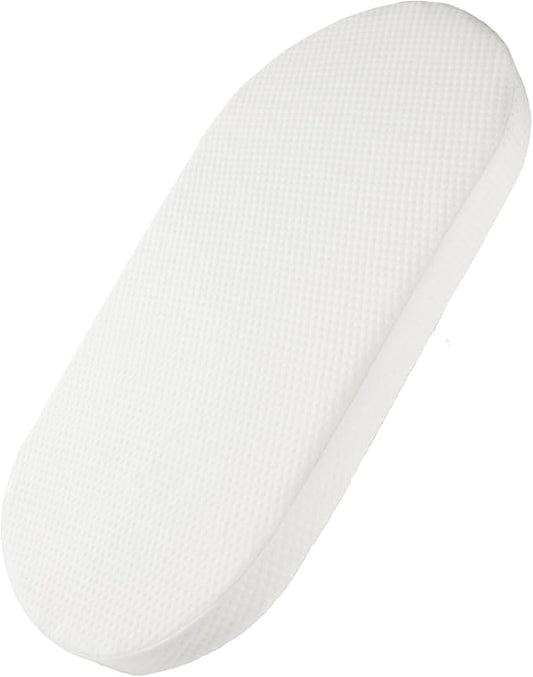 Mecc ecoh Baby Bassinet Mattress, 100% Breathable Cover, Water-Resistant Lining, Oval 30"x15"x2" Fit for Safety 1st/ Delta Children Slumber/Baby Delight Go with Me Slumber Rockin and Moses Basket