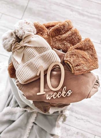 Baby Milestone Numbers|Baby Photo Props Wooden|Newborn Birth Announcement Card Wooden|