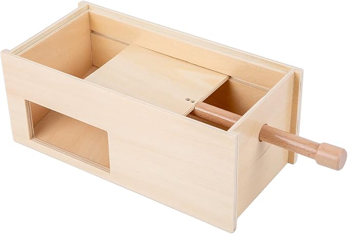 Adena Montessori Toys Wooden Peg Drop Box Tumble Down Counting Pegs Number Games - Fun and Exciting Way to Learn 1-10 Numerals Early Math Skills Development