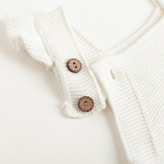 Simplee kids Baby Girls Sunflower Knit Rompers Knit Clothes for Newborn Baby Girls