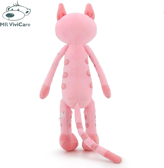 13" Pink Huggable Standing Cat Stuffed Animal Plush Toy, Stuffed Cat Plush Toy for Girls, Great Gift for Children, Birthday, Baby Shower, Christmas, Machine Washable
