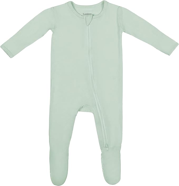 Bamboo Little Soft Baby Footie Pajamas, Baby Clothes, Newborn Sleepers, 95% Viscose and 5% Spandex, 0-24 Months
