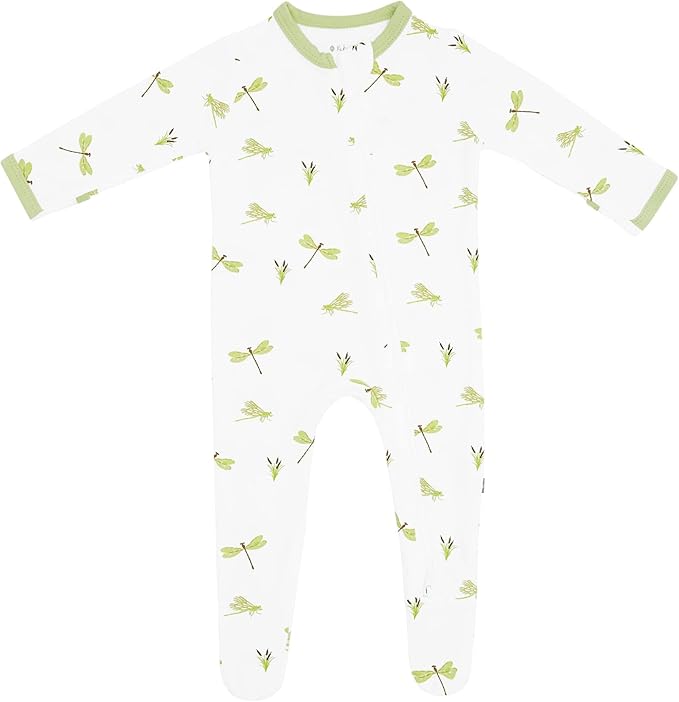 KYTE BABY Unisex Zipper Closure Footies, Rayon Made From Bamboo, 0-24 Months