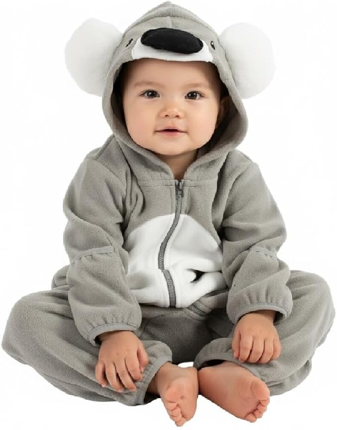Cuddle Club Fleece Baby Bunting Bodysuit with Hood, Convertible Mittens & Booties, Car Seat Friendly, Soft & Warm, Easy Zip