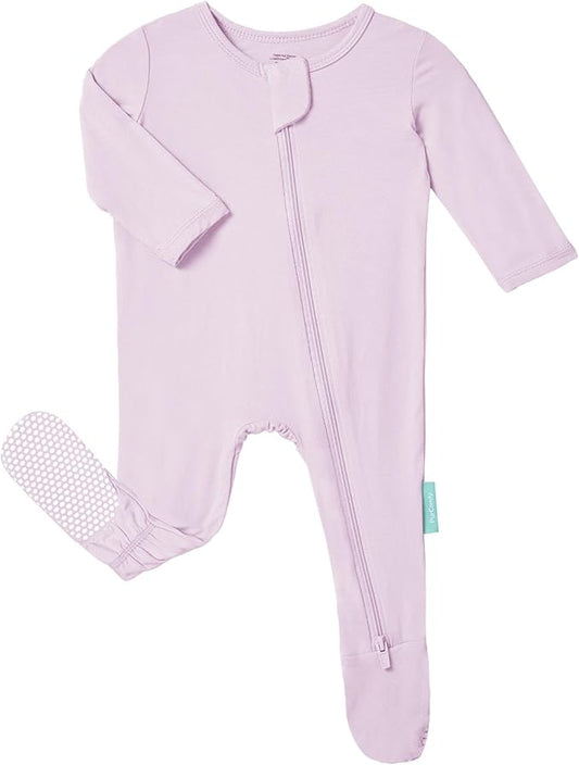 PurComfy Baby Zipper Footie Pajamas, Supersoft Bamboo Rayon Baby Footed Pjs Boy Girl 0-3-6-9-18-24 Month Coverall Sleepers