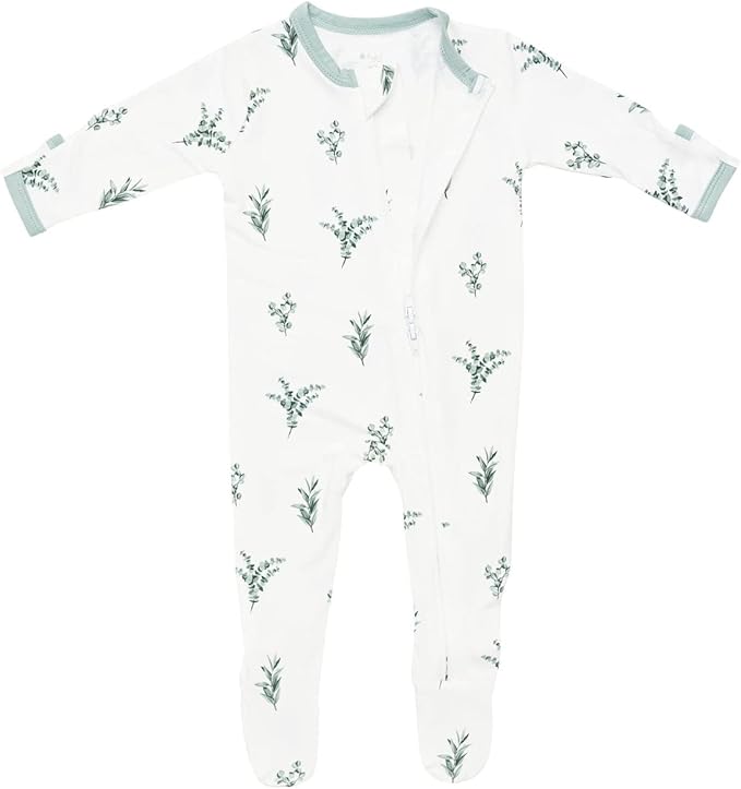 KYTE BABY Unisex Zipper Closure Footies, Rayon Made From Bamboo, 0-24 Months