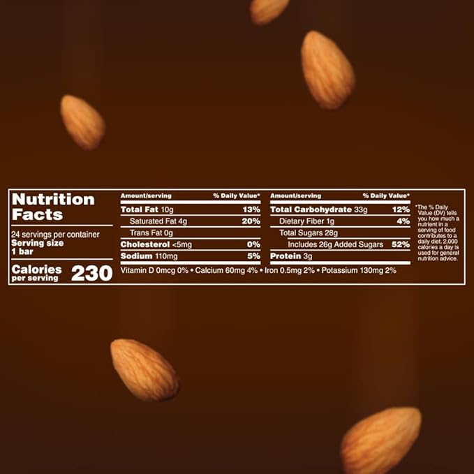 SNICKERS Candy Almond Milk Chocolate Bars Bulk Pack, 1.76 oz Bars (Pack of 24)