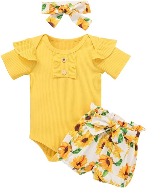 Baby Girl Clothes Infant Newborn Girl Outfits Summer Clothes Romper Short