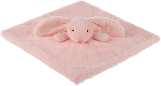 Apricot Lamb Stuffed Animals Blush Bunny Rabbit Security Blanket Infant Nursery Character Blanket Luxury Snuggler Plush Baby Lovey(Blush Bunny)