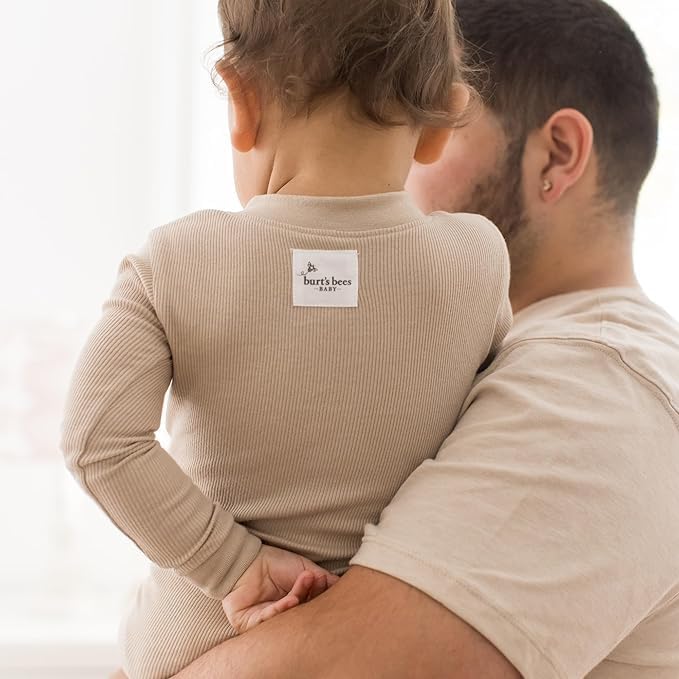 Burt's Bees Baby baby-boys Sleeper Pjs, 100% Organic Cotton, One-piece Footie, Zip Up Jumpsuit, Snug Fit Pajamas