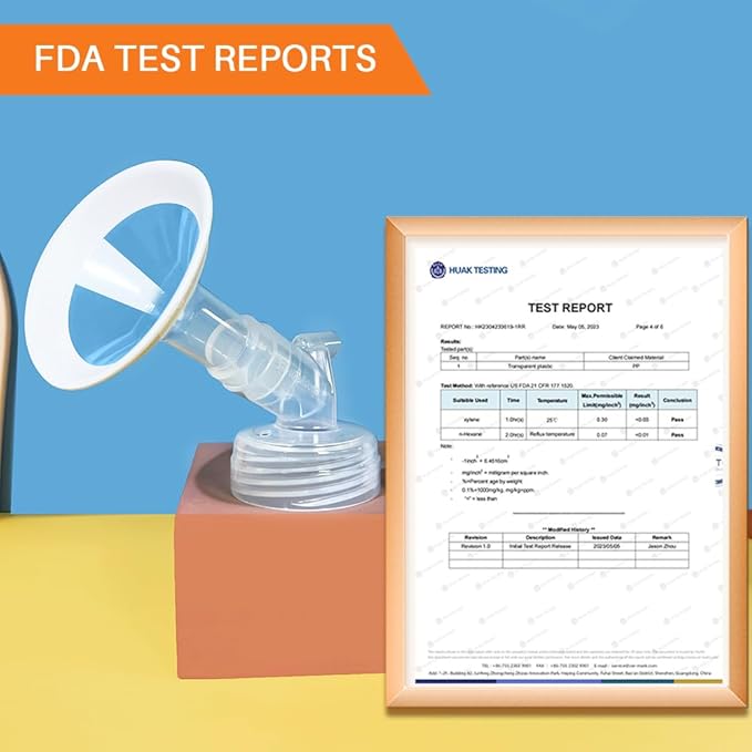 PumpMom-us 19mm Soft Rim Flanges Compatible with Spectra S2 S1 9 Plus Breastpumps Accessories, Replacement Breast Shield and Duckbill Valves for Spectra Pump Parts and 19 Flange