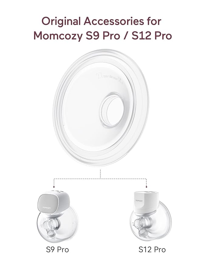 Momcozy Original S9 Pro/S12 Pro Replacement Accessories, Only Compatible with Momcozy S9 Pro/S12 Pro Breast Pump NOT for S9/S12(Double-Sealed Flange 27mm,1 Pack)