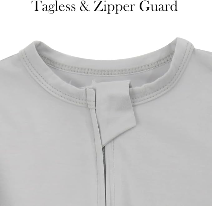 Aablexema Baby Footie Pajamas Zipper - Rayon from Bamboo Infant Footed Pjs with Mittens Sleepwear Jammies