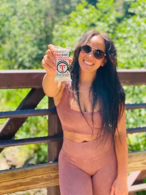 Taos Bakes - Toasted Coconut + Vanilla Bean - Snack Bars - 6g Fiber & Gluten-Free Granola Bars - Healthy Snack for Adults - Filled with Almonds, Coconut Chips, & Chia Seeds - 12 Pack, 1.8oz ea