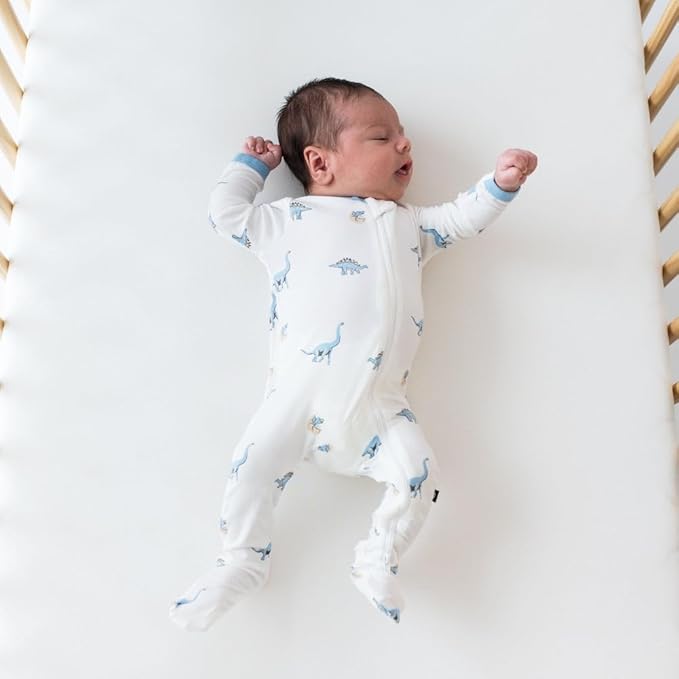 KYTE BABY Unisex Zipper Closure Footies, Rayon Made From Bamboo, 0-24 Months