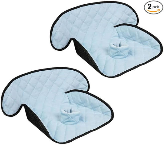 MOOB Waterproof Car Seat Protector - 2 Pack Premium Carseat Liner for Babies & Toddlers, Machine Washable & Quick-Dry, Anti-Slip Backing, Potty Training Pad for Infant Car Seat & Stroller (Blue)