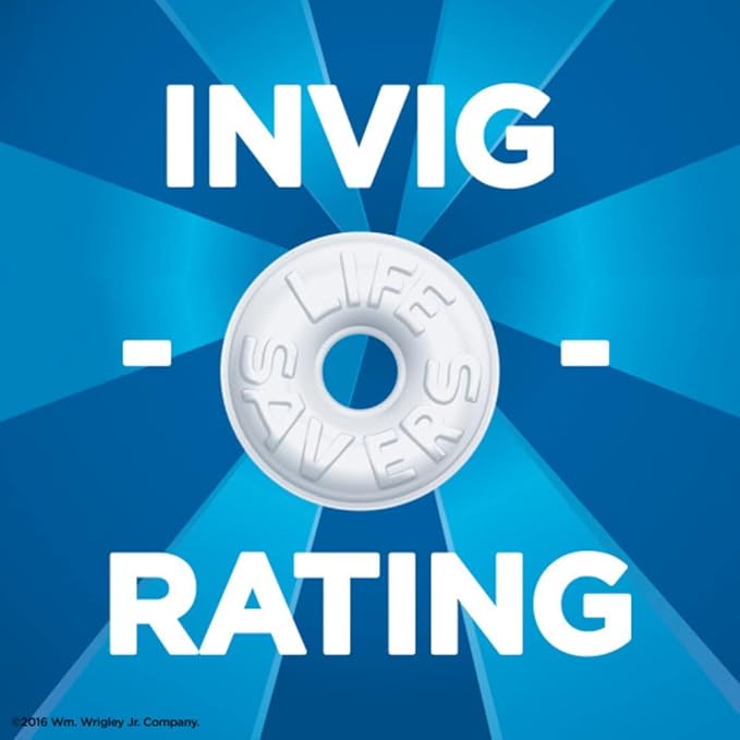 LIFE SAVERS Breath Mints Sugar Free, Pep O Mint Hard Candy Bag for Goodie Bags, Road Trips, School, Work, 2.75 oz (Pack of 12)