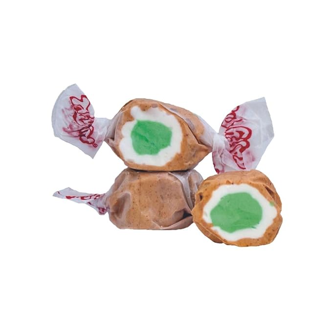 Taffy Town Saltwater Taffy- Apple Pie | Gourmet Taffy| Nougat-Style Candy| Soft & Delicious| Sumer Snack Treats| Party Good Candies| 2.5lbs