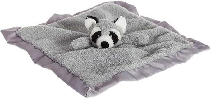 Apricot Lamb Stuffed Animals Raccoon Security Blanket Infant Nursery Character Blanket Luxury Snuggler Plush Baby Lovey(Raccoon)