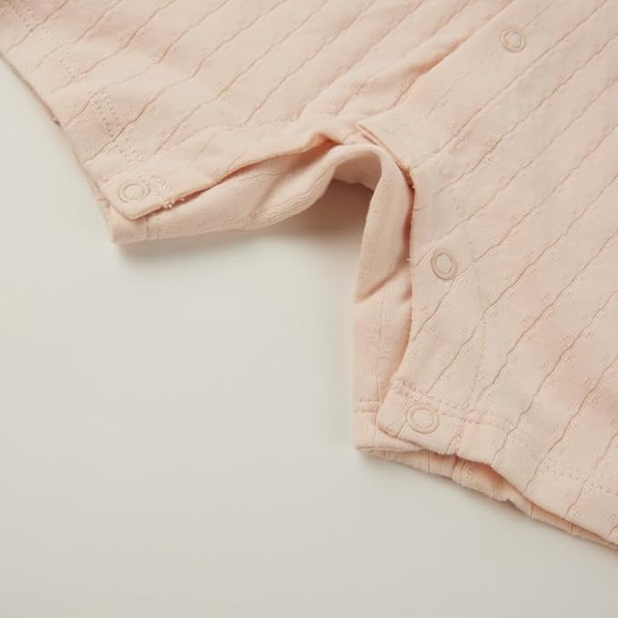 Organic Cotton Baby Summer Romper Newborn Baby Boy Girl Clothes Short Sleeve Unisex Outfits