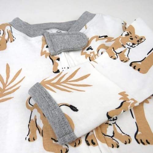 HonestBaby Sleep & Play Footed One-piece Pajama Sleeper 100% Organic Cotton, Baby Boys