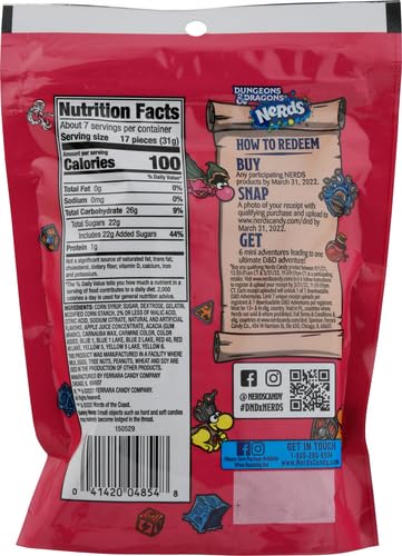 Nerds Gummy Clusters Candy, Rainbow, Resealable 8 Ounce Bag (Pack of 2)