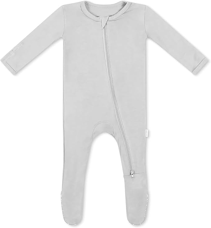 Bamboo Little Soft Baby Footie Pajamas, Baby Clothes, Newborn Sleepers, 95% Viscose and 5% Spandex, 0-24 Months