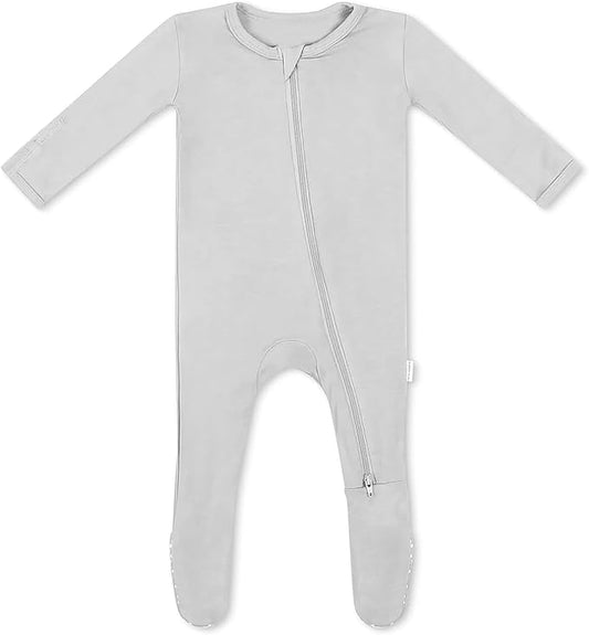 Bamboo Little Soft Baby Footie Pajamas, Baby Clothes, Newborn Sleepers, 95% Viscose and 5% Spandex, 0-24 Months