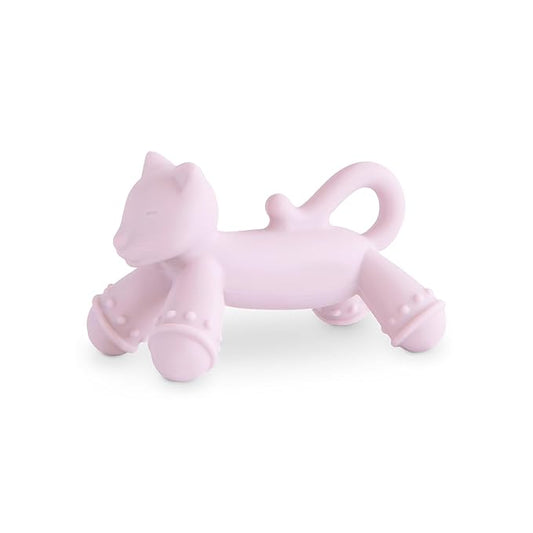 mushie Silicone Baby Teether Toy | Cat Figurine Teether