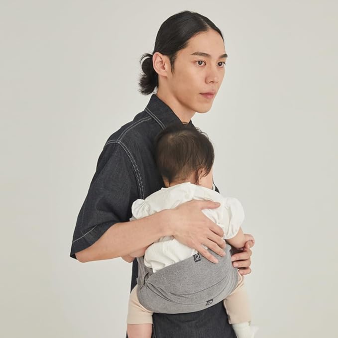 GOOSEKET 365 Toddler Carrier, 100% Cotton, Lightweight, Easy-to-USE, Portable, Suitable from 6-48 Months, Supports UP to 44LBS (Gray)