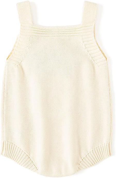 Simplee kids Baby Girls Sunflower Knit Rompers Knit Clothes for Newborn Baby Girls
