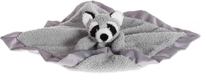 Apricot Lamb Stuffed Animals Raccoon Security Blanket Infant Nursery Character Blanket Luxury Snuggler Plush Baby Lovey(Raccoon)