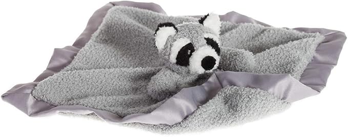 Apricot Lamb Stuffed Animals Raccoon Security Blanket Infant Nursery Character Blanket Luxury Snuggler Plush Baby Lovey(Raccoon)