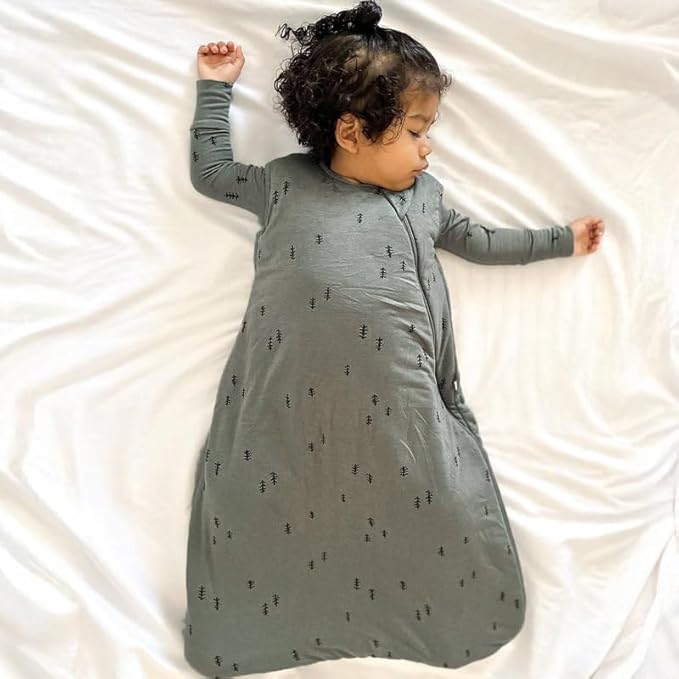 GUNAMUNA günamüna Unisex Baby, Toddler Wearable Blanket, Sleeping Bag Bamboo Rayon, Sleep Sack with Diaper Zipper, 1.0 TOG