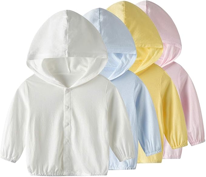 Vivobiniya Baby Lightweight Sunscreen Hoodie Toddler Summer Sun Protection Outwear Breathable Coat Jacket 3m-5Y